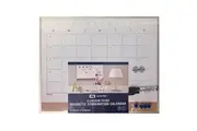 Quartet Magnetic Combination Monthly Calendar Board Home Office School w Markers