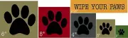 Paw Stencil SET 9508- Reusable DIY Sign Stencils 2" Thru 6"