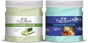 Pink Root Cucumber Scrub 500gm with Diamond Scrub 500gm