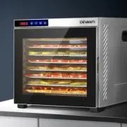 Commercial Food Dehydrator Fruit Dryer Beef Jerky Adjustable LCD Touch Display