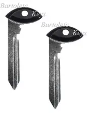 2 Replacement Emergency Car Key fits in Fob Entry Remote for Chrysler Dodge Jeep