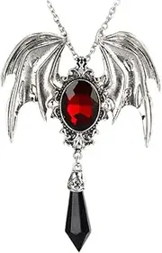 [KESYOO] 1 Pc Gemstone Pendant Gothic Necklace Halloween Vampire Necklace Girl Necklace Trendy Necklaces Halloween Party Costume Girls Necklace Girls Woman Amethyst Supplies Alloy