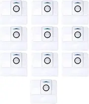 10 Pack Replacement Vacuum Carbon Dust Bags Compatible with ECOVACS DEEBOT X1 Omni T10 T20 Turbo Robot Vacuum Cleaner
