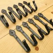 12pcs Hooks Wall Mount Hand Forged Storage Gun Rack Coat Hooks Hat Metal