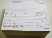 Printed 2-Part Carbonless Forms, 8.5" x 7" proposal receipt NCR 250 Custom Sets