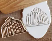 Pantheon Symbol Monument Cookie Cutter Pastry Fondant Dough Building