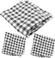 Fitted Picnic Table Bench Cover 30x72 Inches Dustproof Tablecloth Set Easy Install/disassemble for Outdoor Events