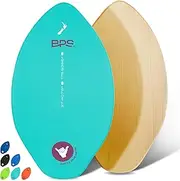 BPS Skimboard with Epoxy Coating/High Gloss Clear Coat | Colored Wooden Skim Board for Kids and Adults | Choose from 3 Sizes and Board Color