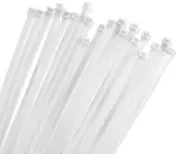 200 PACK! Self-Locking Zip Cable Ties, 8" in, Fencing Fence Garden Office Wraps