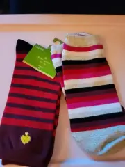 $22 Kate Spade CREW striped socks set of 2