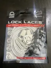 Lock Laces Elastic No Tie Shoelaces One Size Fits All White