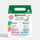 Garnier Micellar Water Travel Size Take-off Kit, All-In-1 Facial Cleanser Makeup