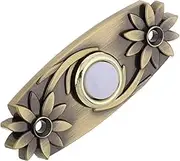 Garneck Lighted Doorbell with Vintage Finish Easy Installation for Decorative Push Button with Illuminated Feature Wired Doorbell Replacement