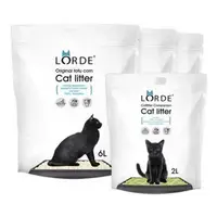 在飛比找Yahoo!奇摩拍賣優惠-『格倫雅』Lorde無塵除臭殺菌豆腐貓砂沙6L*3包+貓砂伴