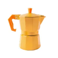 在飛比找momo購物網優惠-【EXCELSA】Chicco義式摩卡壺 黃1杯(濃縮咖啡 