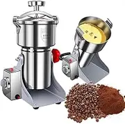 Grain Grinder Powder Machine, 3500W Electric Grain Mill Grinder with 360° Sealing Protective Cover, Spice Herb Grinder with 270° Swing Multi-Directional, Protection of Overload & Open-Cover-Stop