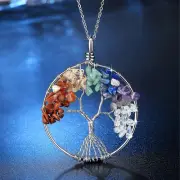 Tree of Life Natural healing stones necklace