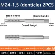 A pair M24-1.5 Hand tap set tap machine suitable for die steel aluminum