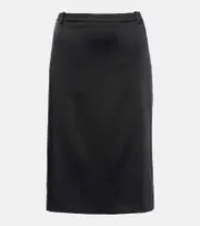[Balenciaga] Balenciaga Satin midi skirt AU 8 black