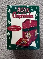 Alvin And The Chipmunks Christmas Candle In Tin New In Box Unused
