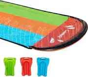 Slip and Slide Triple Water Slide for Kids and Adults Inflatable Slide Surf Ride