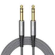 1/4" TRS Cable-1/4 Male to 1/4 Male Audio Cable Balanced Stereo Audio Cable, ...
