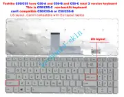 New for Toshiba C50-C C55T-C C55T-C5300 C55T-C5224 C55-C5270 US Keyboard white