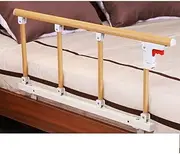 Bed Side Handrail Foldable Bed Rail Safety Side Guard for Elderly Adults Assist Handle Handicap Bed Railing Hospital Metal Grip Bumper Bar Safety Assisting Rails (Color : B, Size : (B 95x40cm)