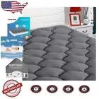 Deep Pocket Full Mattress Protector with Cooling Pillow Top - Machine Washable