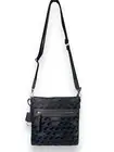 Radley London Bag Nylon Zip Top Crossbody Dog Black Purse Outside Pockets Cute!