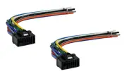 2PCS Replacement Wire Harness 2010-up Alpine 16-Pin Headunit CDE-9843/CDE-9845