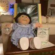 Cabbage Patch Kids Doll 1985 NEW in box birth certificate Francine Brunette # 3