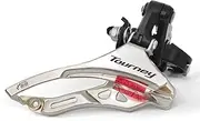 Bicycle Front Derailleur FD-TY300 3 x 6/7 Speed Up/Down Swing, Bike Derailleur 3 Speed with Adjust Clamp Size 31.8mm 34.9mm for Mountain Bike Road Bicycle