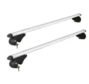Universal Car Roof Rack Cross Bars Aluminium Carrier Silver - 108cm