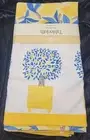WILLIAMS SONOMA LEMON TREE TABLECLOTH 70”x70” YELLOW BLUE NEW RETIRED