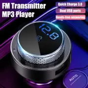 Bluetooth FM Transmitter Portable Wireless Car Radio Adapter Smart Car guuuQ