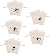 Happyyami 10pcs Skipping Rope Storage Bags Chinese Linen Brocade Bag Jewelry Bag Linen Drawstring Pouch Decorative Sachet Bag Burlap Bag Linen Jewelry Drawstring Bags Fabric