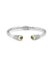 Samuel B. Silver 3.30 ct. tw. Citrine Bangle Bracelet