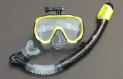 Snorkeling Diving Liquid Silicone Set WIL-DS-32YY GoPro Mask and Dry Snorkel
