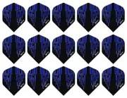 5 Sets XQMAX Contour 100 Micron Standard Dart Flights – Ships w Tracking – Blue