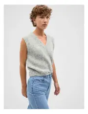 [Seed Heritage] Lofty V Neck Vest in Grey