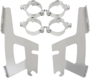 Memphis Shades MEM9975 Quick Change Mount Kit for Fats/Slim Windshields Polished