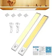 Kitchen Lights | Under Cabinet Lighting | Motion Sensor Closet Lamp | 2200mAh Rechargeable Closet Lights | Intelligent Human Body Sensor Light | Adhesive Dimmable Under Counter Lamp for Kitchen