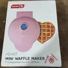 NEW Dash Heart Pink Mini Waffle Maker- Show Some Love this Valentines Day !!