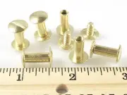 CONCHOS Chicago Screws 1/2" Plain 25 pcs BP GOLD