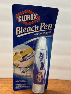 Clorox Bleach Pen Gel For Whites Dual Tipped 2010 Sealed 2 OZ