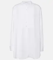 [The Row] The Row Amalia oversized cotton poplin shirt AU 14 white