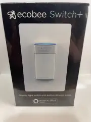 NEW Ecobee Smart Light SWITCH + EB-SMSWV-01 WHITE Built-In Alexa Home Office