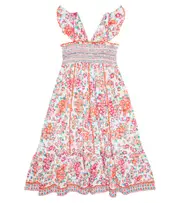 [Poupette St Barth Kids] Poupette St Barth Kids Printed cotton dress Y 10 multicoloured