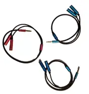 3x 3.5mm Audio Mic Y Splitter Cable Cord Headphone Adapter Female to 2 Male
